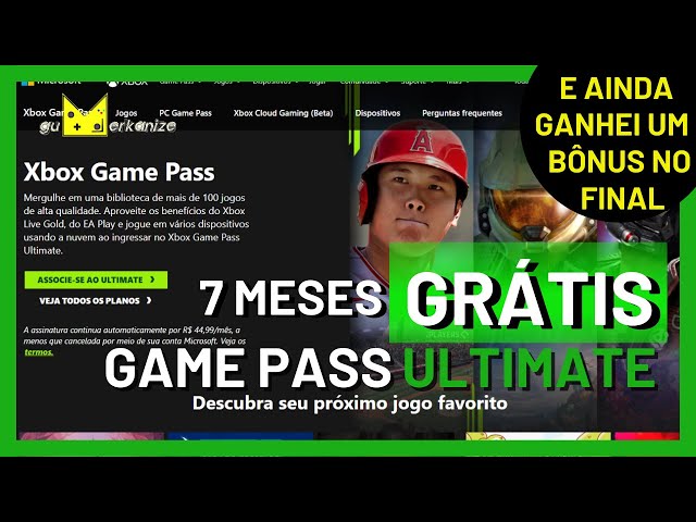COMO ASSINAR 7 MESES DE GAME PASS ULTIMATE DE GRAÇA 