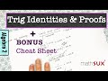 Trigonometric Identities and Proofs Quiz