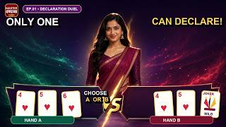 Only One Rummy Hand Can Declare — Can You Spot It