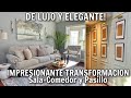 TRANSFORMACIÓN IMPRESIONANTE de la SALA 😱 DIY PARED ELEGANTE | ideas para DECORAR una SALA - COMEDOR