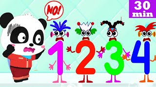 Baby Panda Learning Academy  Lesson 24  Learn 123 Numbers from 1 to 10 for Preschool Babybus Game