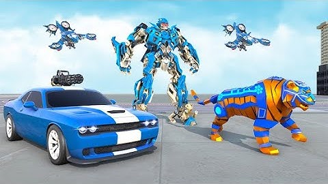 Police Zebra Robot SUV Jeep -Android  Gameplay