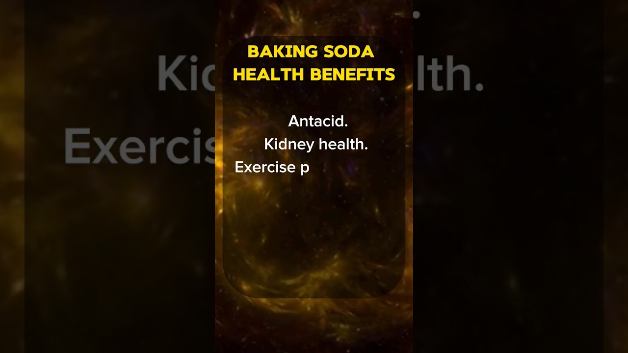 Baking soda health benefits..