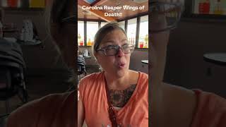 Carolina Reaper Wings of Death!! #disney #disneydrinks #carolinareaper #epcotfoodandwinefestival