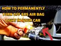 How to bypass srs air bag light using just a resistor