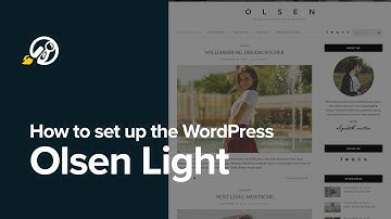 How to setup the free WordPress theme Olsen Light