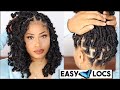 Easy BUTTERFLY LOCS (NO crochet, NO bands!)