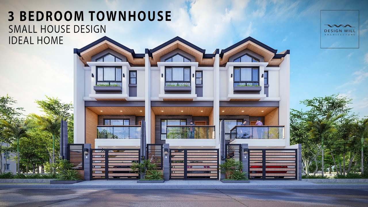 D01 | Small House Design | 5M X 13M Lot 3-Bedroom Townhouse - Youtube