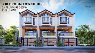 D01 | Small House Design | 5m x 13m Lot 3-Bedroom Townhouse