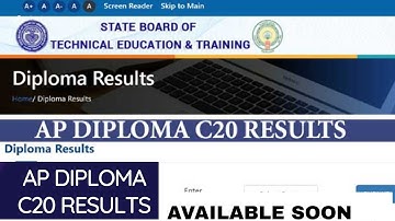 AP DIPLOMA C20 RESULTS UPDATE | REGULAR, SUPPLY AVAILABLE SOON