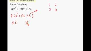 Unit 4 Test Sample Problem