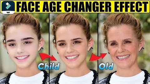 Face Age Changer Effect - Filmora Tutorial | Child to Old Photo Changer Effect in Filmora