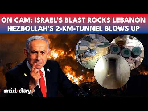 Israel’s 1100-TON Strike in Lebanon Brings EARTHQUAKE, 2-Km Hezbollah Tunnel EXPLODES Near Nabatieh