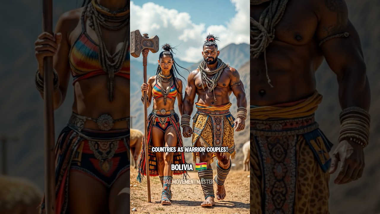 Countries as warrior couples! #aifusion #midjourney #shorts