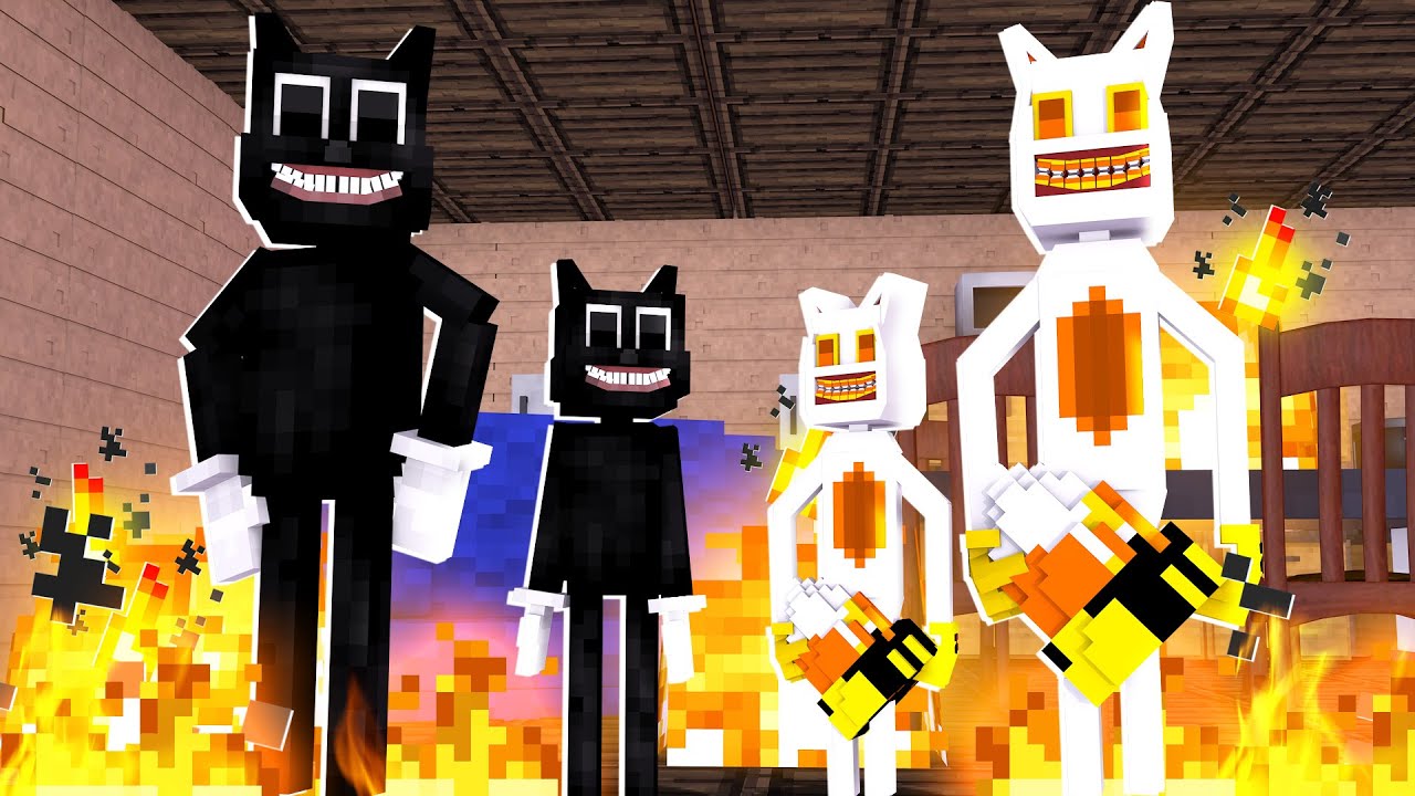 Who's Your Family? FILHO DO CARTOON CAT Vs FILHO DO CANDY CAT no Minecraft! ‹ JHONy3 ›