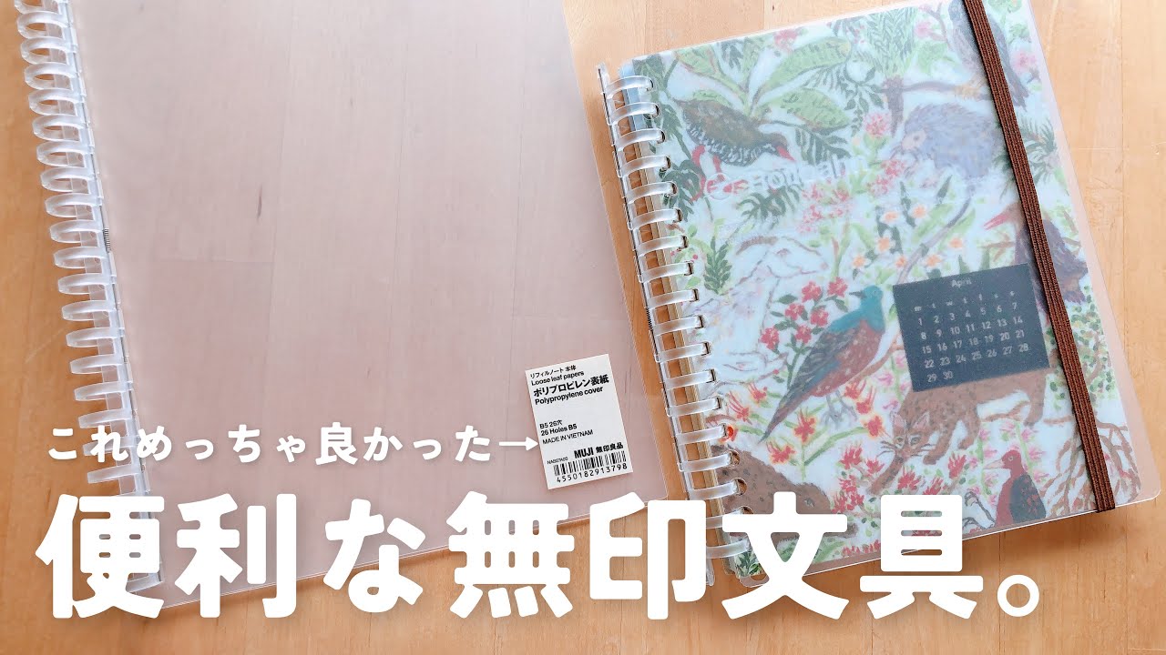 【文房具】無印リフィルノートのポテンシャルがすごかった【ロルバーン表紙保護】vlog