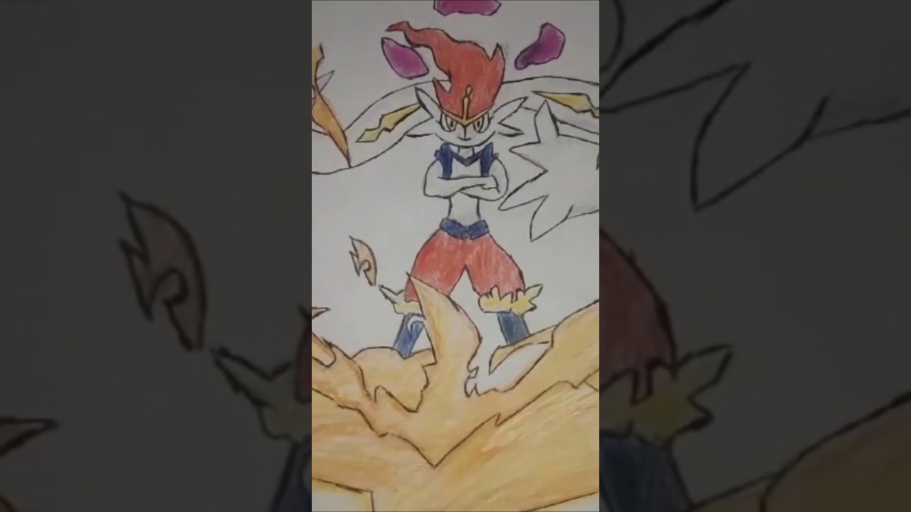 Drawing Cinderace gigantamax 🥱😤