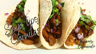 SOYA TIPO 'CARNITAS'  /VEGAN  /BASADO EN PLANTAS / LIBRE DE EXPLOTACIÓN