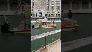 Chicago river walk boat advertisement #shorts