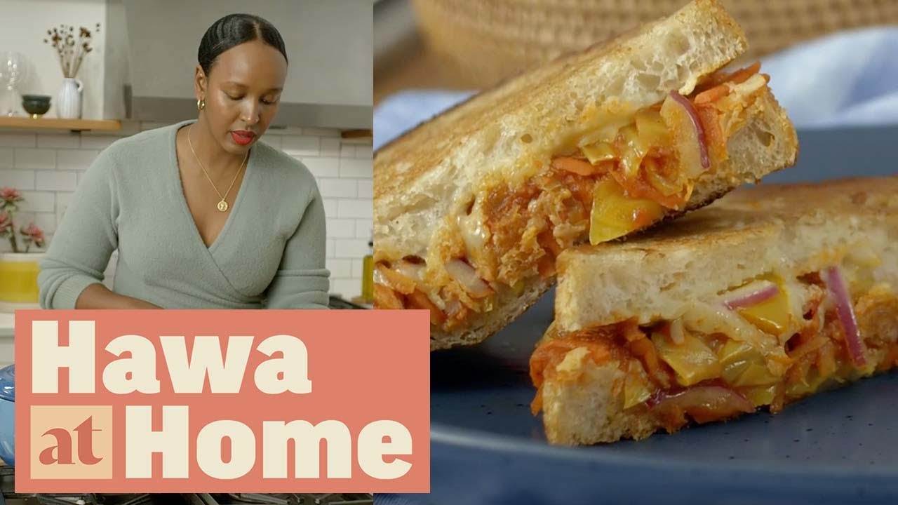 How to Make Chakalaka and Cheddar Braaibroodjies | Hawa at Home | Food Network