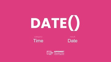 AppSheet DATE() Expression