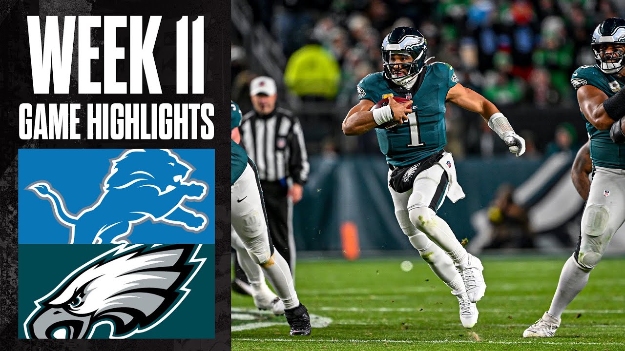 Lions Vs Eagles | Week 11 Highlights