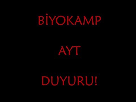 BİYOKAMP AYT - DUYURU !