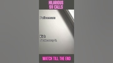 Thumbnail of Hilarious 911 calls ACTUALLY caught on recording! #SHORTS
