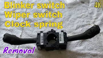 Audi A4 A6 A7 A8 - Blinker switch, wiper switch and clock spring removal #4K