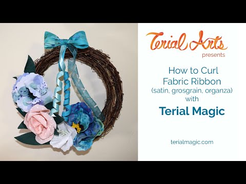 Curling Fabric Ribbon with Terial Magic 