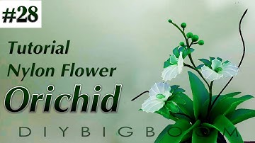 Nylon stocking flowers tutorial #28, How to make nylon stocking flower step by step