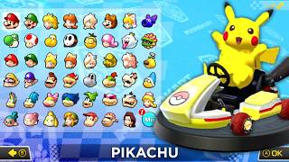What if you play as PIKACHU in Mario Kart 8 Deluxe? (Flower Cup)