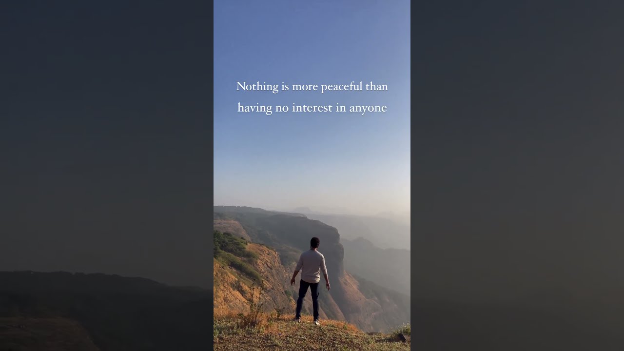 Nothing Is More Peaceful Than Having No Interest In Life short Nothing Is More Peaceful Than Having No Interest In Life short