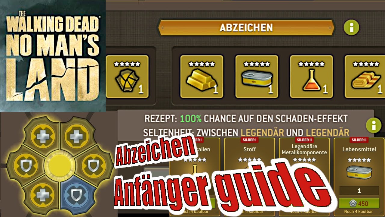 The Walking Dead No Man's Land Forum Deutsch The Walking Dead No mans Land|Abzeichen für Anfänger Guide | Deutsch