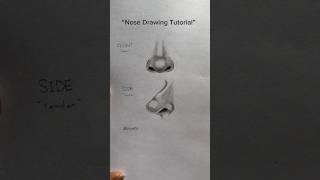 Nose drawing tutorial #shorst #drawing