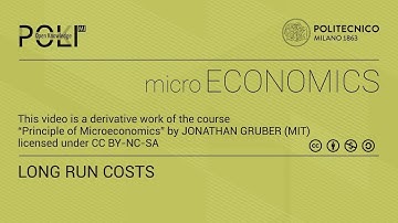 Long Run Costs (derived from video lecture by Jonathan Gruber)