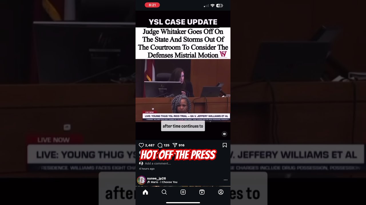The Judge Is Tired News Court Youngthug