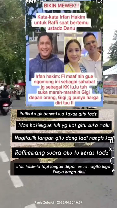 kata kata Irfan hakim untuk Raffi Ahmad saat bertemu ustad Danu #shortvideo #trending #viralvideo