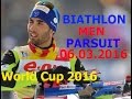 BIATHLON/ MEN / Pursuit /IBU World Championship 2016/ 6 of March/ Norway HOLMENKOLLEN