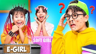 Good Vs Bad Student Fell In Love With Nerd Boy At School | Baby Doll And Mike
