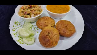 तवे पर बनायें  बाफले मारवाडी बाफ़ला बाटी Bafla Bati  Recipe in Hindi