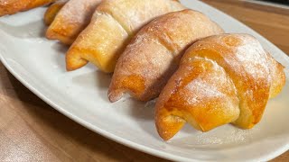 Fluffy croissants with yeast|quark dough/ yeast|curd dough| fluffy croissants