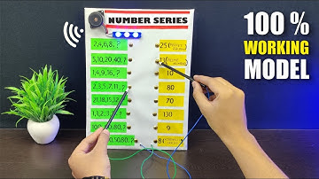 Number Series Working Model|| Maths Project|| Best Maths Working Project #numbersystem #science #diy