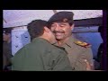 صدام حسين وقصي صدام حسين قي جبهات القتال  تلفزيون العراق 