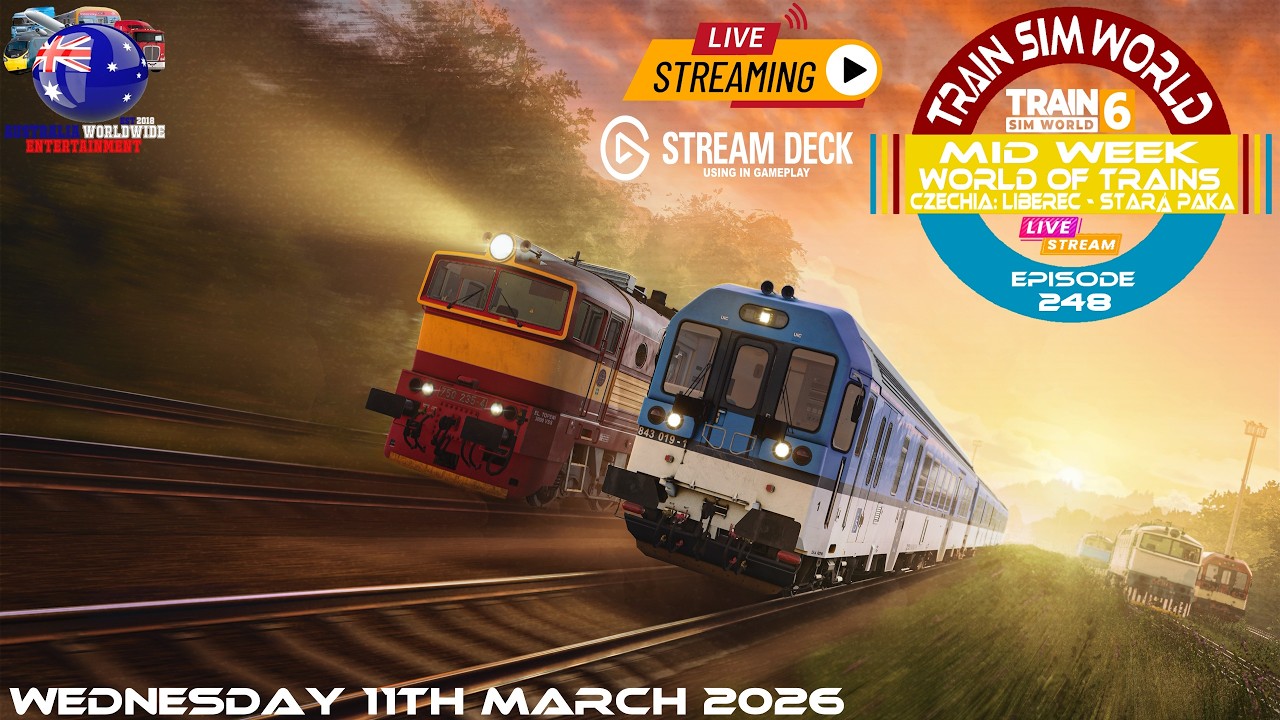 Mid Week World Of Trains Episode 248 Czechia: Liberec - Stará Paka 🔴LIVE - Train Sim World 6 (PC)