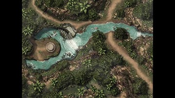 Jungle Cenote —  Animated Battlemap  For DnD, Pathfinder, Foundry VTT, or Roll20