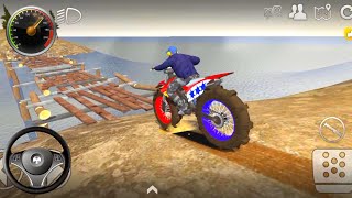 US Dirt Motocross Xtreme Dangerous Bridge Crossing Stunts Racing screenshot 1