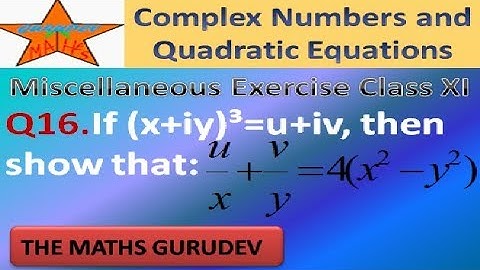Question 16, Miscellaneous Exercise chapter 5,Class 11, COMPLEX NUMBERS AND QUADRATIC EQUATIONS,