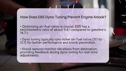 How Does E85 Dyno Tuning Prevent Engine Knock? - Car Performance Pros