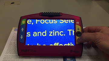 Ruby 7 portable reading machine from the low vision store